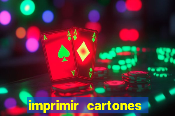 imprimir cartones de bingo